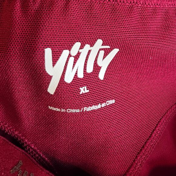 YITTY Women's Spotlight Shaping High Waist Short Size XL Shimmered Merlot - Picture 3 of 3